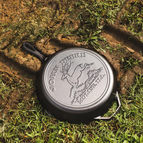 12 Inch Seasoned Cast Iron Skillet, John Deere Hometown