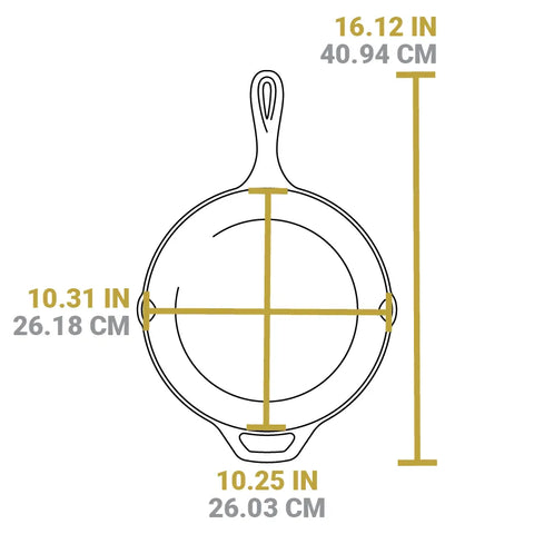 Lodge 10.25 Inch Seasoned Cast Iron Skillet, USA Icons